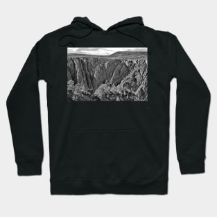 Black Canyon of the Gunnison 4 BW Hoodie